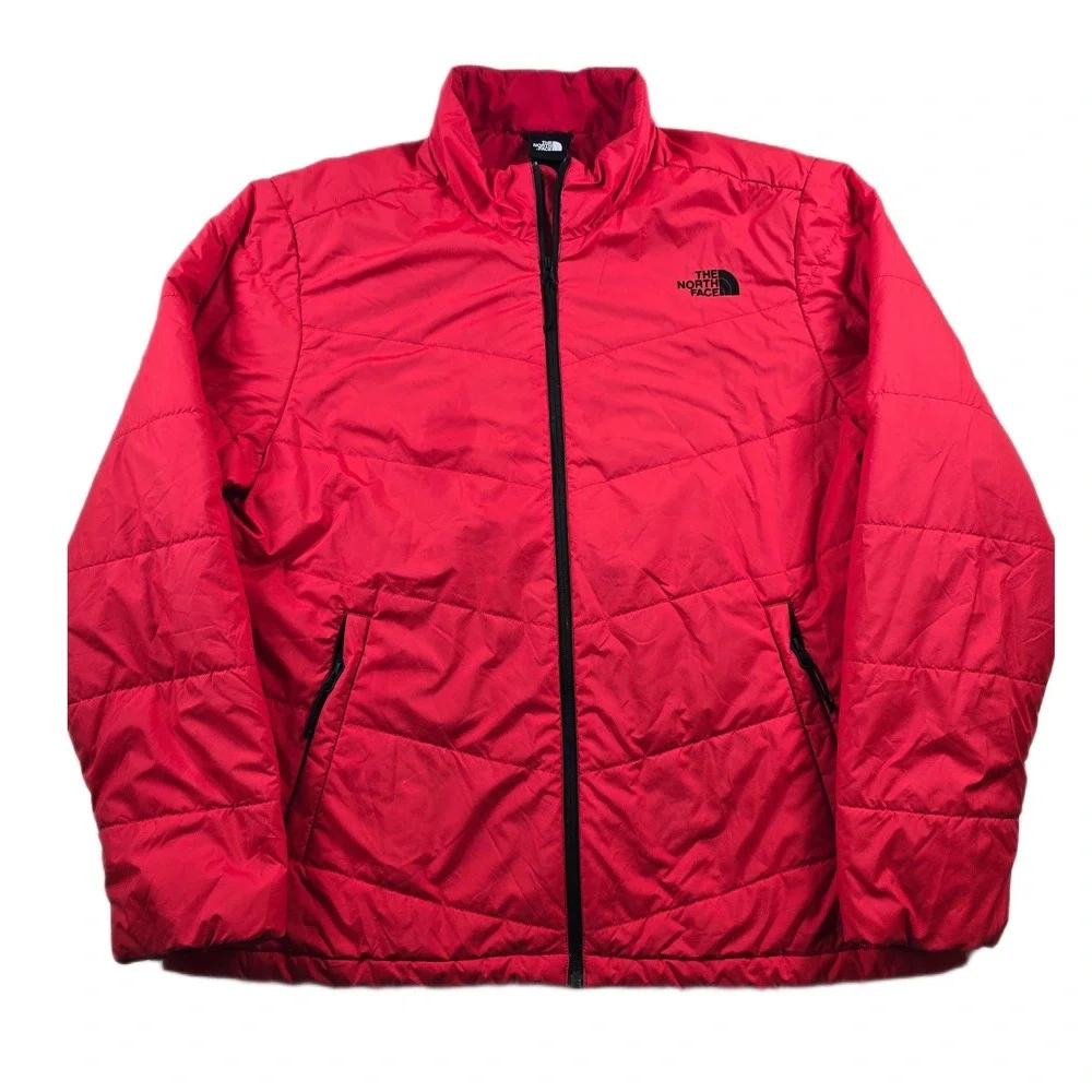 The North Face Junction Insulated Jacket Mens XL Red Puffer Quilted Eco DWR